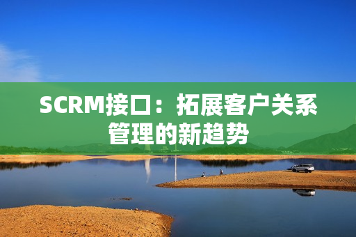 SCRM接口：拓展客户关系管理的新趋势