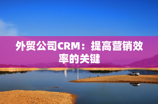 外贸公司CRM：提高营销效率的关键