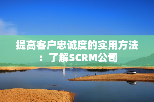提高客户忠诚度的实用方法：了解SCRM公司