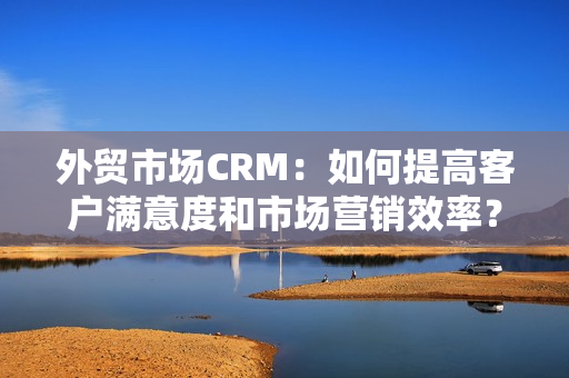 外贸市场CRM：如何提高客户满意度和市场营销效率？