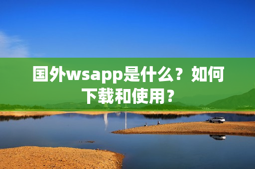 国外wsapp是什么？如何下载和使用？